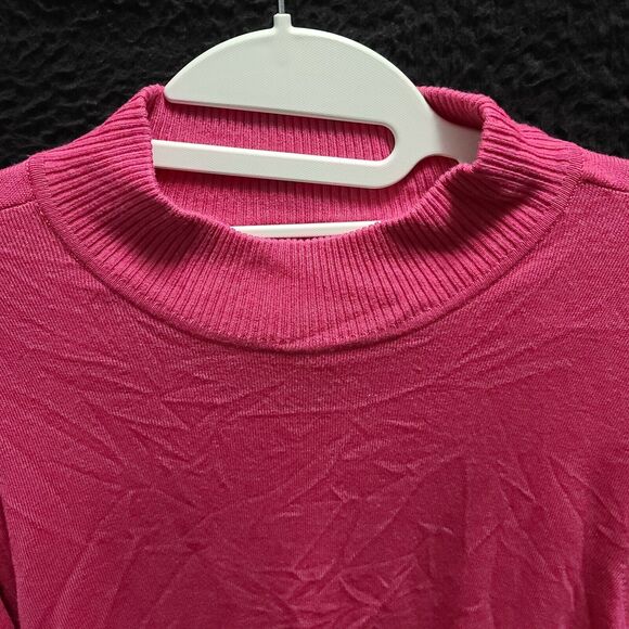Chico's Womens Sweater Pink Size 3 Rayon/Nylon Pullover Long Sleeve NWT - Picture 10 of 12